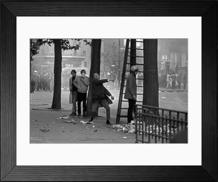 Framed Print : May Riots In Paris Framed Print : May Riots In Paris