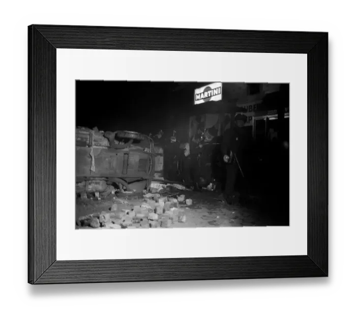 Framed Print : May Riots In Paris Framed Print : May Riots In Paris