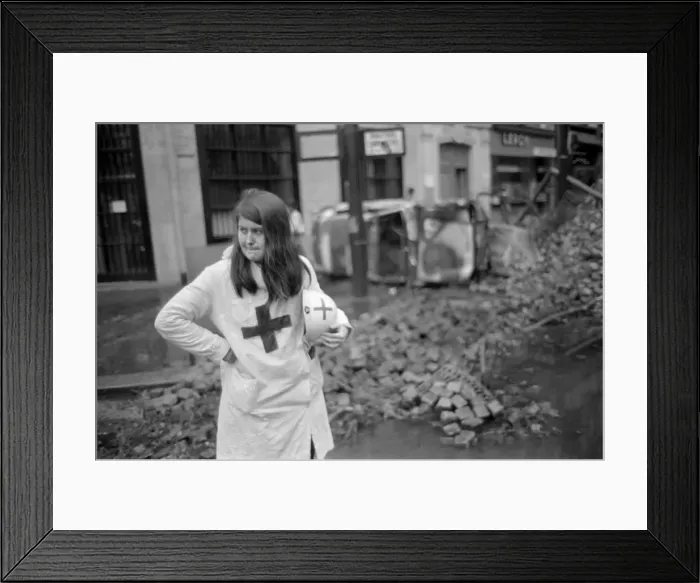 Framed Print : May Riots In Paris Framed Print : May Riots In Paris
