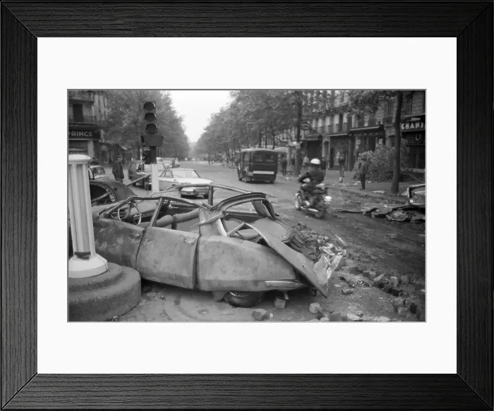 Framed Print : May Riots In Paris Framed Print : May Riots In Paris