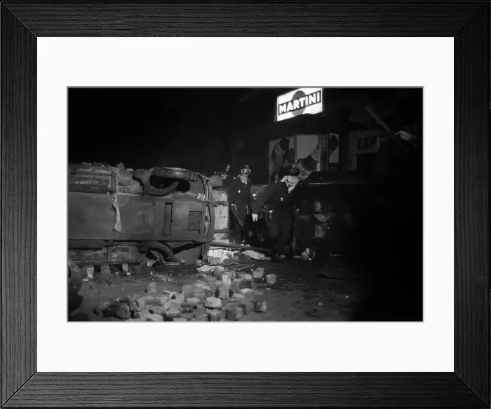 Framed Print : May Riots In Paris Framed Print : May Riots In Paris