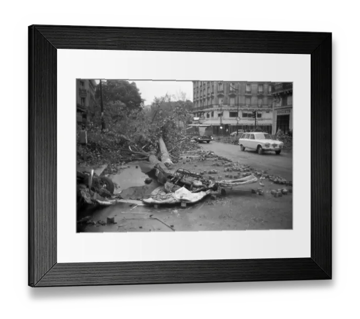 Framed Print : May Riots In Paris Framed Print : May Riots In Paris