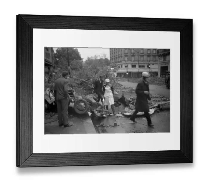 Framed Print : May Riots In Paris