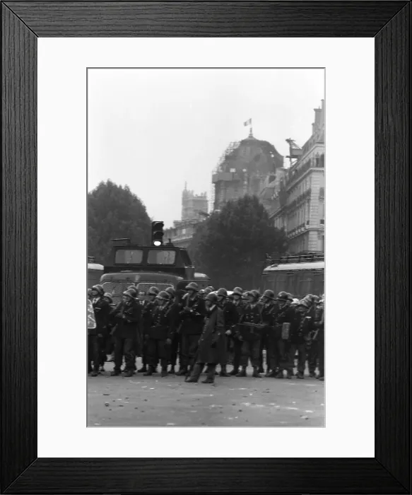 Framed Print : May Riots In Paris Framed Print : May Riots In Paris