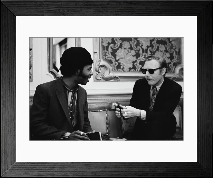 Framed Print : Sly Stone. Musician Sly Stone (left) of American funk band Sly And The Framed Print : Sly Stone. Musician Sly Stone (left) of American funk band Sly And The