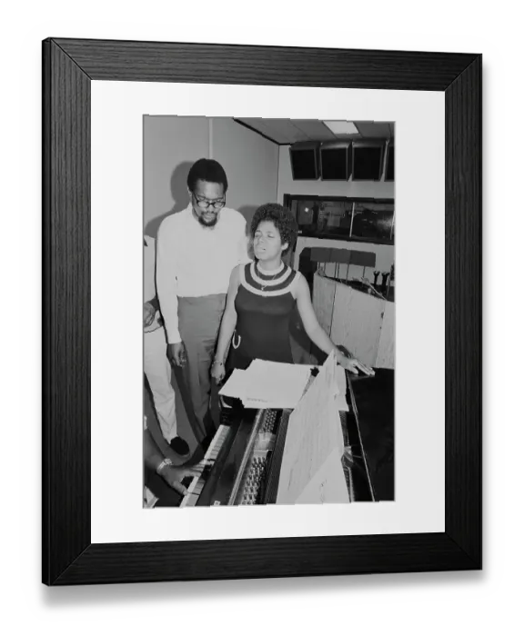 Framed Print : Al Bell And Carla Thomas Framed Print : Al Bell And Carla Thomas