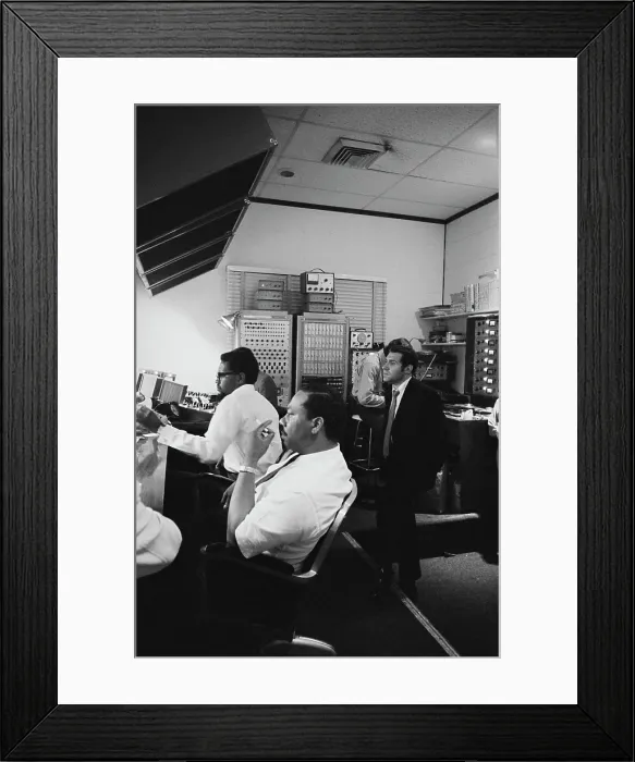 Framed Print : Al Bell (wearing glasses), Vice President of Stax Records Framed Print : Al Bell (wearing glasses), Vice President of Stax Records