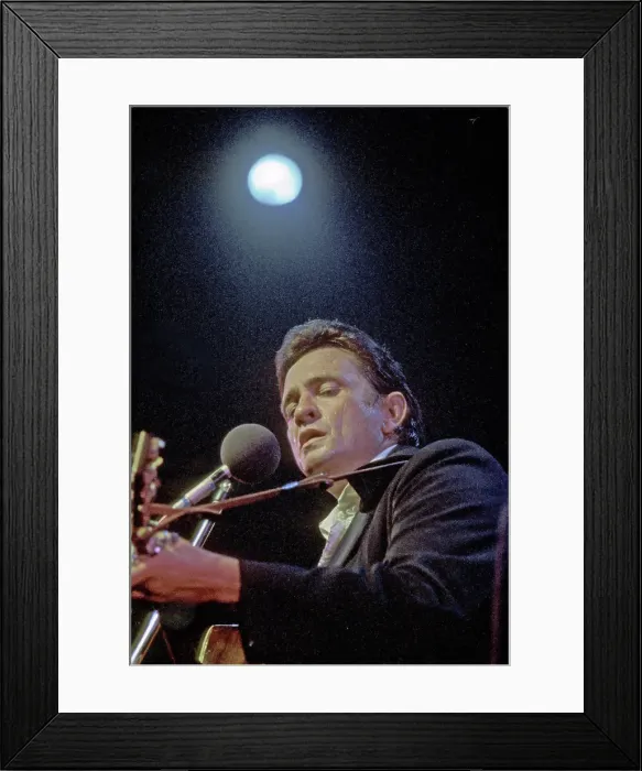 Framed Print : Cash Performs At Newport Framed Print : Cash Performs At Newport