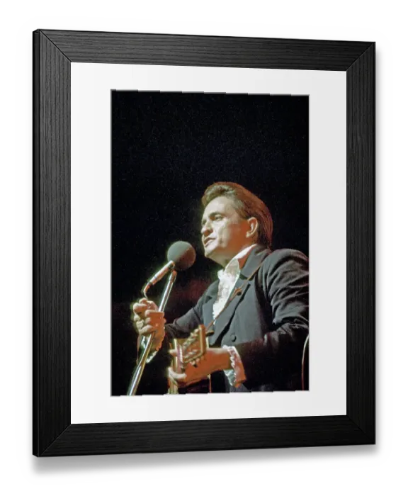 Framed Print : Johnny Cash At The Newport Folk Festival Framed Print : Johnny Cash At The Newport Folk Festival