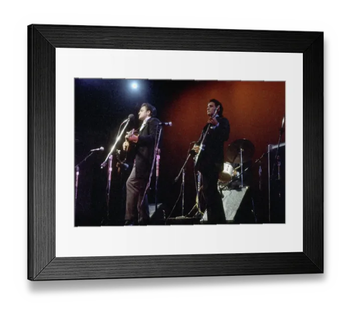 Framed Print : Cash & Bob Wootton At Newport Folk Festival Framed Print : Cash & Bob Wootton At Newport Folk Festival