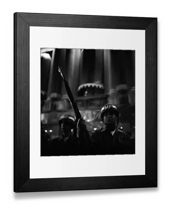 Framed Print : A Line Of Military Officers At The DNC In 68 Framed Print : A Line Of Military Officers At The DNC In 68
