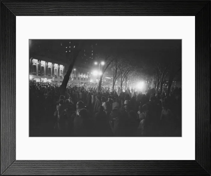 Framed Print : Protestors Congregate During The 68 DNC Framed Print : Protestors Congregate During The 68 DNC