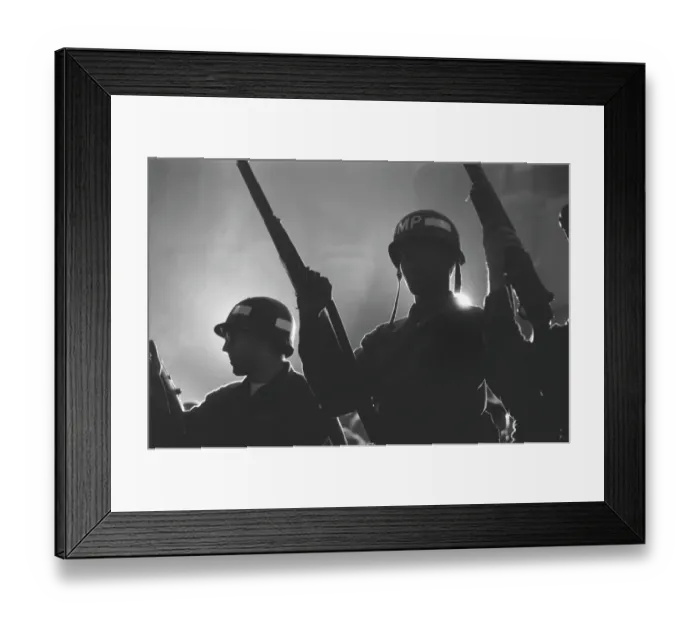 Framed Print : A Line Of Military Officers At The DNC In 68 Framed Print : A Line Of Military Officers At The DNC In 68