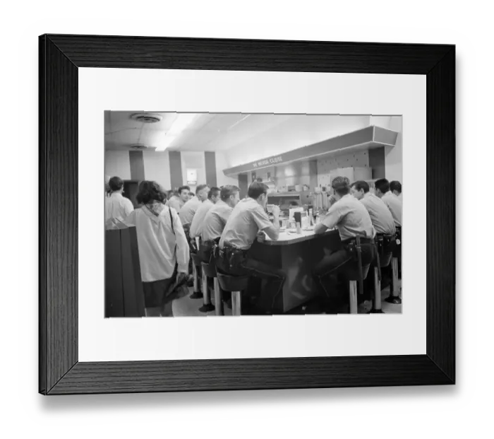 Framed Print : Police Officers Take A Break During The DNC In 68 Framed Print : Police Officers Take A Break During The DNC In 68