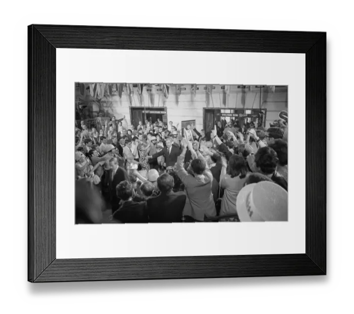 Framed Print : Candidate Eugene McCarthy Arrives At The DNC In 68 Framed Print : Candidate Eugene McCarthy Arrives At The DNC In 68