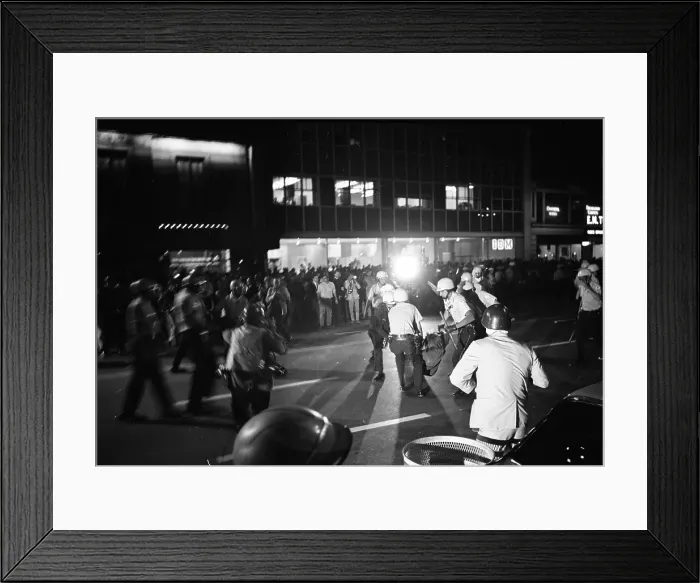 Framed Print : Protestor Arrested At The DNC In 68 Framed Print : Protestor Arrested At The DNC In 68
