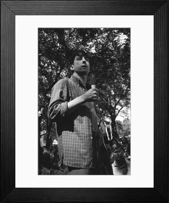 Framed Print : Tom Hayden Speech Outside The DNC In 68 Framed Print : Tom Hayden Speech Outside The DNC In 68