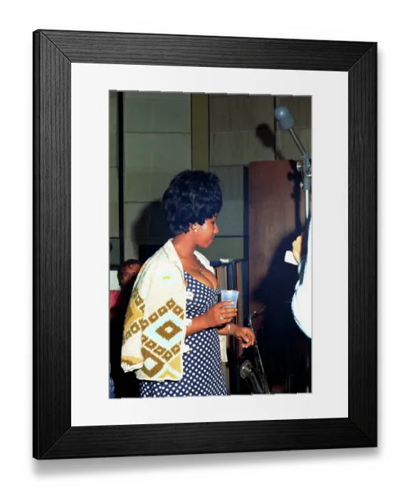 Framed Print : Soul Singer In The Studio Framed Print : Soul Singer In The Studio