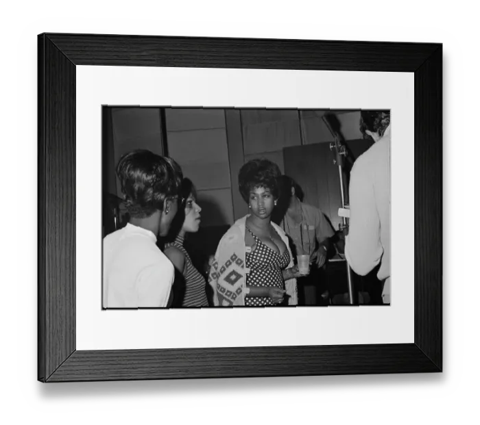 Framed Print : Aretha Franklin In The Studio