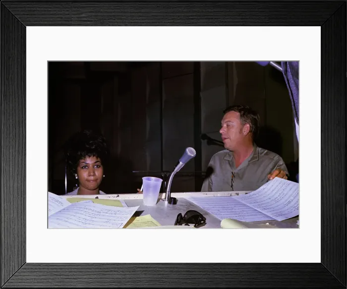 Framed Print : Aretha Franklin In The Studio Framed Print : Aretha Franklin In The Studio