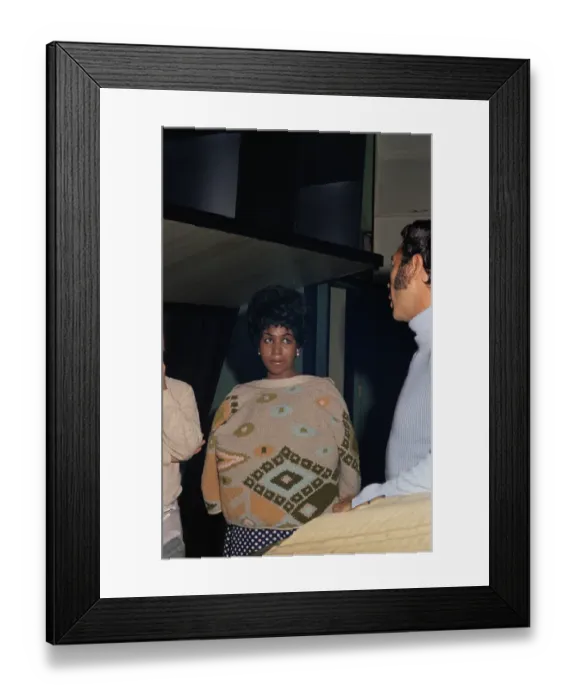 Framed Print : Aretha Franklin In The Studio Framed Print : Aretha Franklin In The Studio