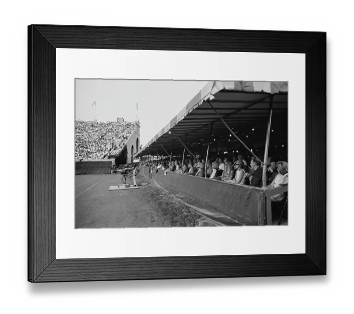 Framed Print : 1968 U.S. Open - TV Camera & Spectators Framed Print : 1968 U.S. Open - TV Camera & Spectators