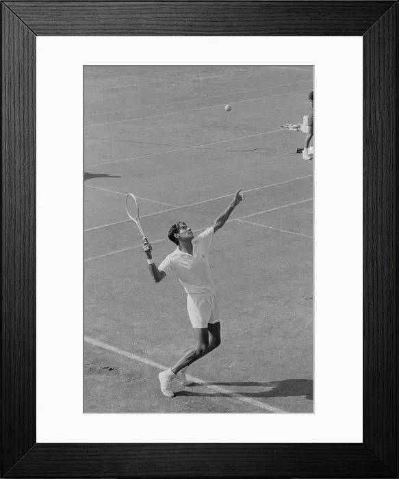 Framed Print : 1968 U.S. Open - Pancho Gonzales Framed Print : 1968 U.S. Open - Pancho Gonzales