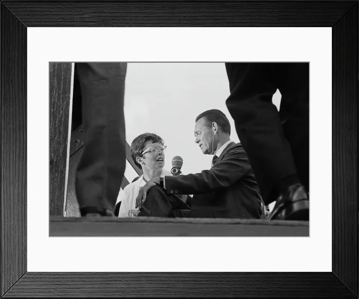 Framed Print : 1968 U.S. Open - Women's Singles Final