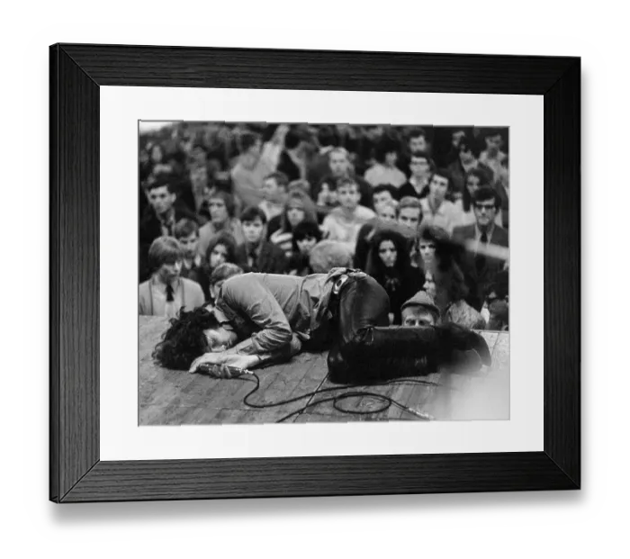 Framed Print : Jim Morrison On Stage Framed Print : Jim Morrison On Stage