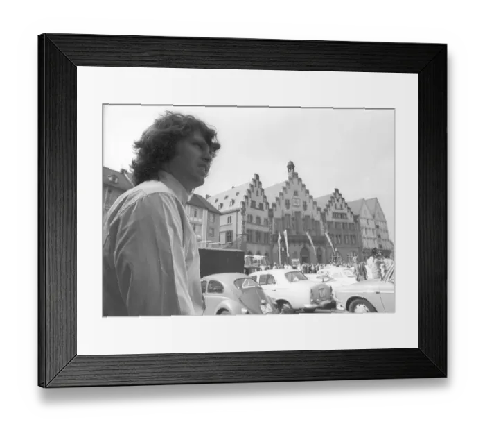 Framed Print : Jim Morrison Of The Doors Visits A Church In Germany Framed Print : Jim Morrison Of The Doors Visits A Church In Germany