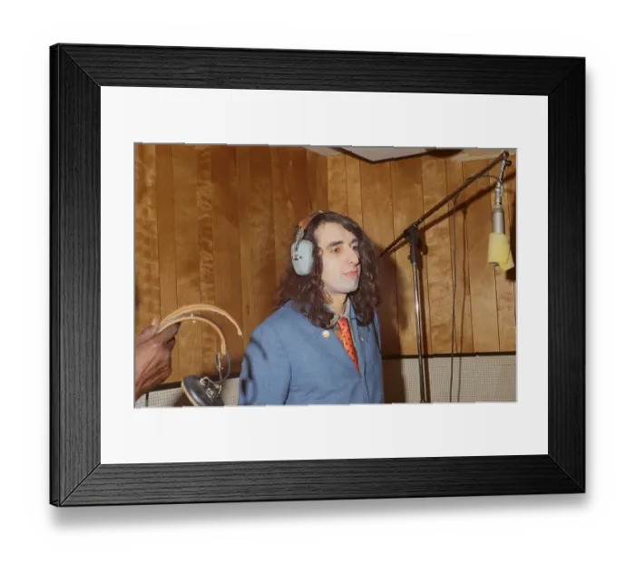 Framed Print : Tiny Tim In The Recording Studio