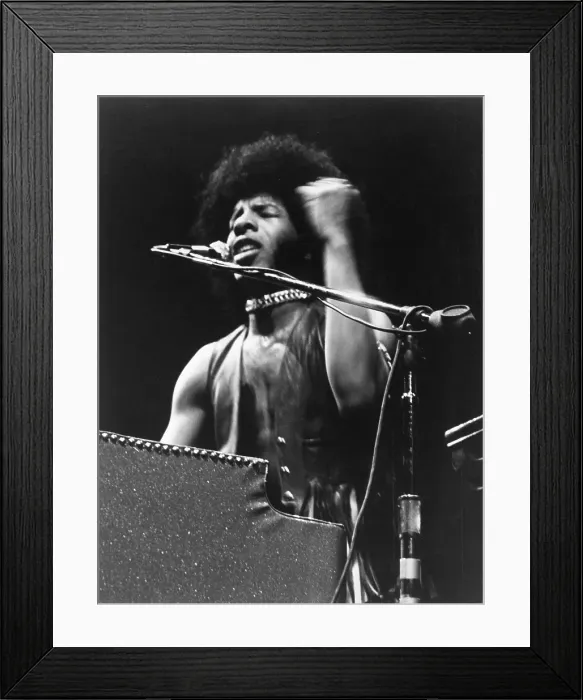 Framed Print : Sly Stone At Fillmore East Framed Print : Sly Stone At Fillmore East