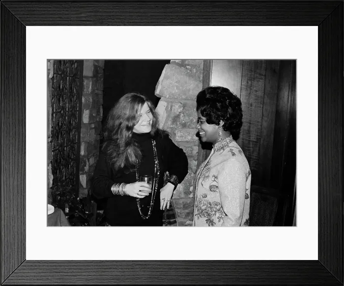 Framed Print : Janis Joplin And Carla Thomas Framed Print : Janis Joplin And Carla Thomas