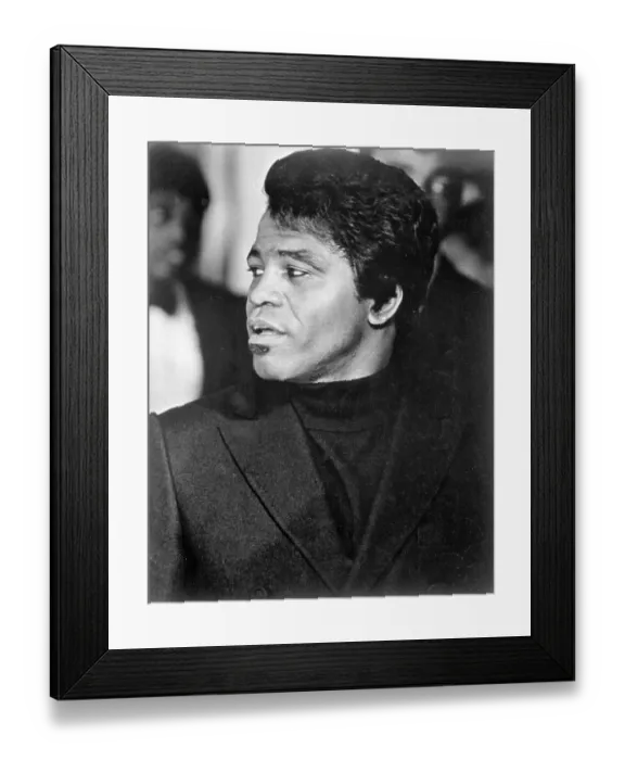 Framed Print : James Brown Portrait