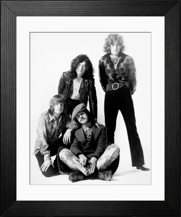 Framed Print : Led Zeppelin Portrait Framed Print : Led Zeppelin Portrait