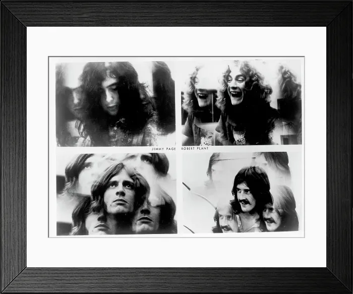 Framed Print : Led Zeppelin Multiple Exposure Portraits Framed Print : Led Zeppelin Multiple Exposure Portraits