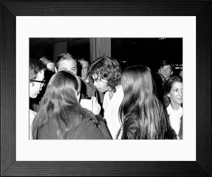 Framed Print : Jim Morrison Attends An Event Framed Print : Jim Morrison Attends An Event