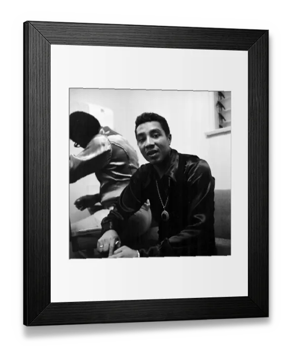 Framed Print : Smokey Robinson Backstage Framed Print : Smokey Robinson Backstage