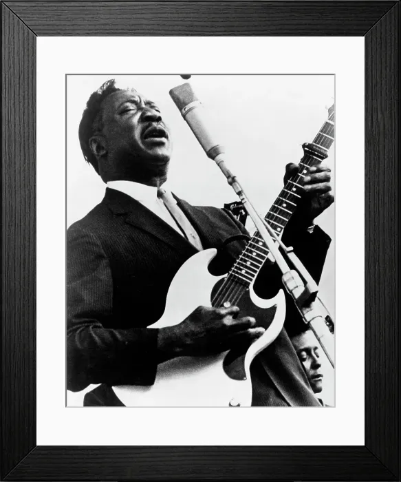 Framed Print : Muddy Waters Performing Framed Print : Muddy Waters Performing