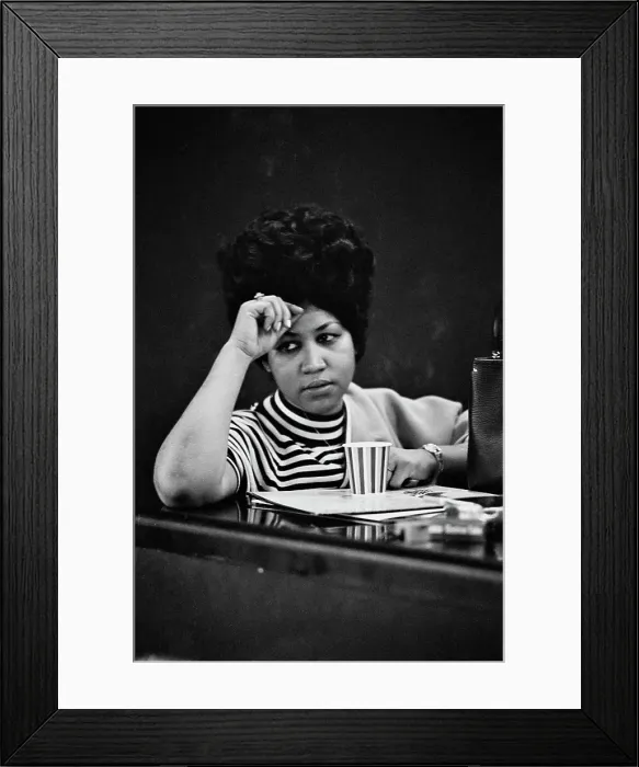 Framed Print : Recording of Aretha Franklin's Album This Girl's in Love with You At Atlantic Studios Framed Print : Recording of Aretha Franklin's Album This Girl's in Love with You At Atlantic Studios