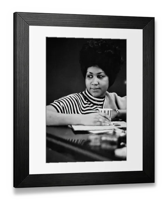 Framed Print : Recording of Aretha Franklin's Album This Girl's in Love with You At Atlantic Studios Framed Print : Recording of Aretha Franklin's Album This Girl's in Love with You At Atlantic Studios