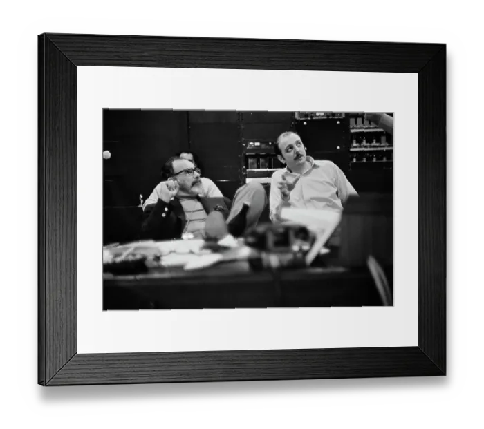 Framed Print : Recording of Aretha Franklin's Album This Girl's in Love with You At Atlantic Studios