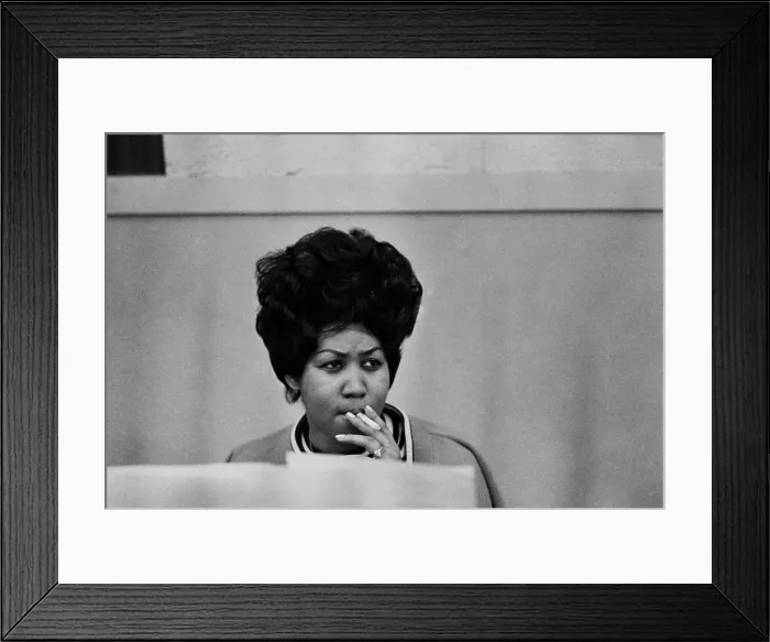Framed Print : Recording of Aretha Franklin's Album This Girl's in Love with You At Atlantic Studios Framed Print : Recording of Aretha Franklin's Album This Girl's in Love with You At Atlantic Studios