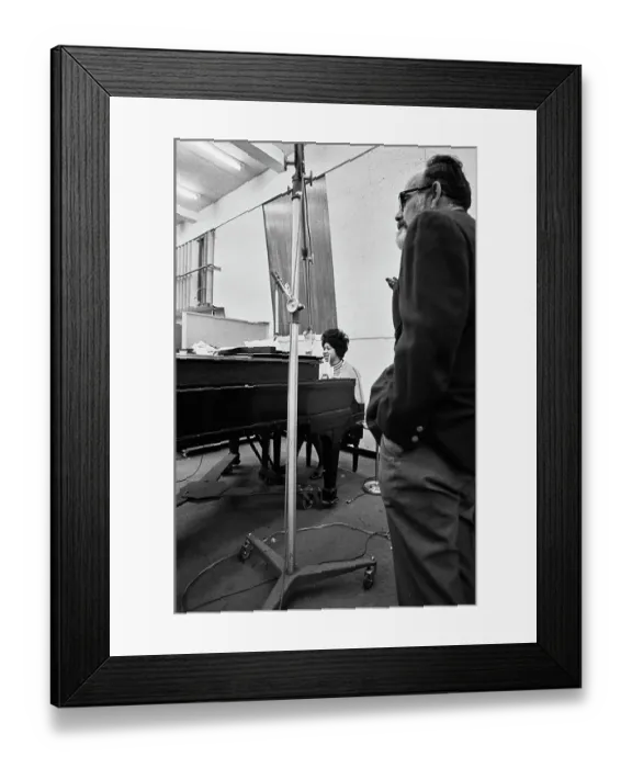 Framed Print : Recording of Aretha Franklin's Album This Girl's in Love with You At Atlantic Studios Framed Print : Recording of Aretha Franklin's Album This Girl's in Love with You At Atlantic Studios