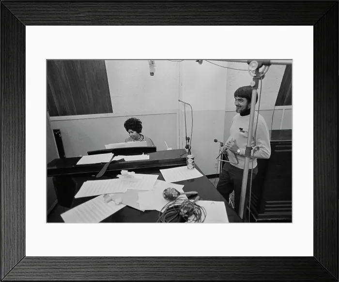 Framed Print : Recording of Aretha Franklin's Album This Girl's in Love with You At Atlantic Studios Framed Print : Recording of Aretha Franklin's Album This Girl's in Love with You At Atlantic Studios
