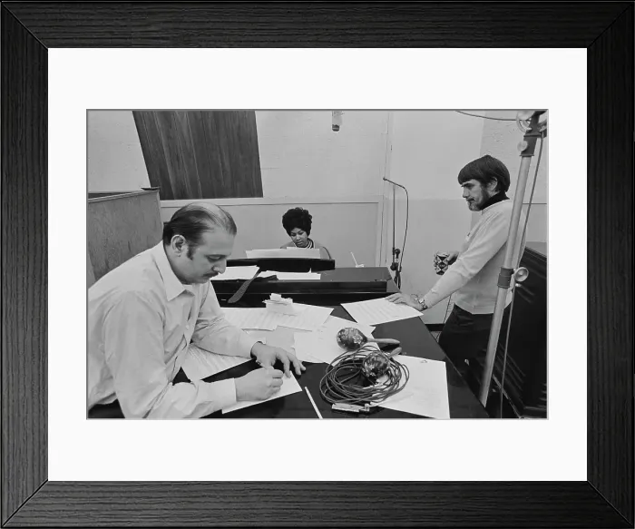 Framed Print : Recording of Aretha Franklin's Album This Girl's in Love with You At Atlantic Studios Framed Print : Recording of Aretha Franklin's Album This Girl's in Love with You At Atlantic Studios
