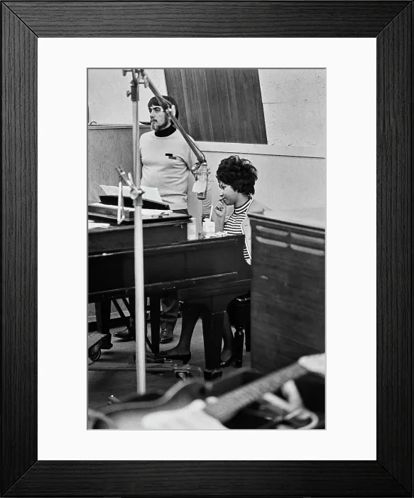 Framed Print : Recording of Aretha Franklin's Album This Girl's in Love with You At Atlantic Studios Framed Print : Recording of Aretha Franklin's Album This Girl's in Love with You At Atlantic Studios