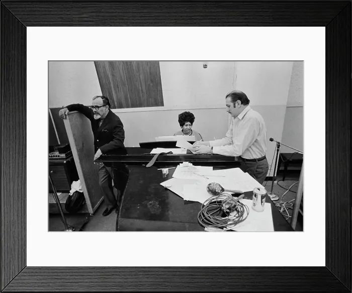 Framed Print : Recording of Aretha Franklin's Album This Girl's in Love with You At Atlantic Studios Framed Print : Recording of Aretha Franklin's Album This Girl's in Love with You At Atlantic Studios