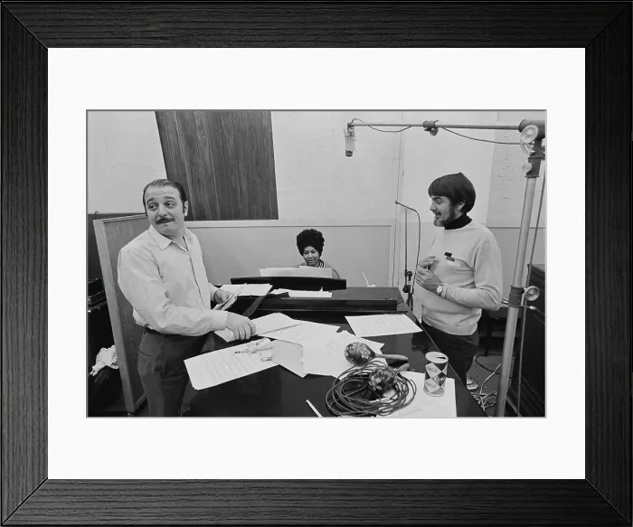 Framed Print : Recording of Aretha Franklin's Album This Girl's in Love with You At Atlantic Studios Framed Print : Recording of Aretha Franklin's Album This Girl's in Love with You At Atlantic Studios