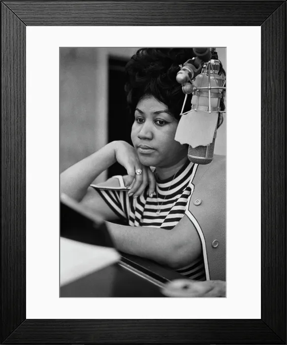 Framed Print : Recording of Aretha Franklin's Version of The Weight At Atlantic Studios Framed Print : Recording of Aretha Franklin's Version of The Weight At Atlantic Studios